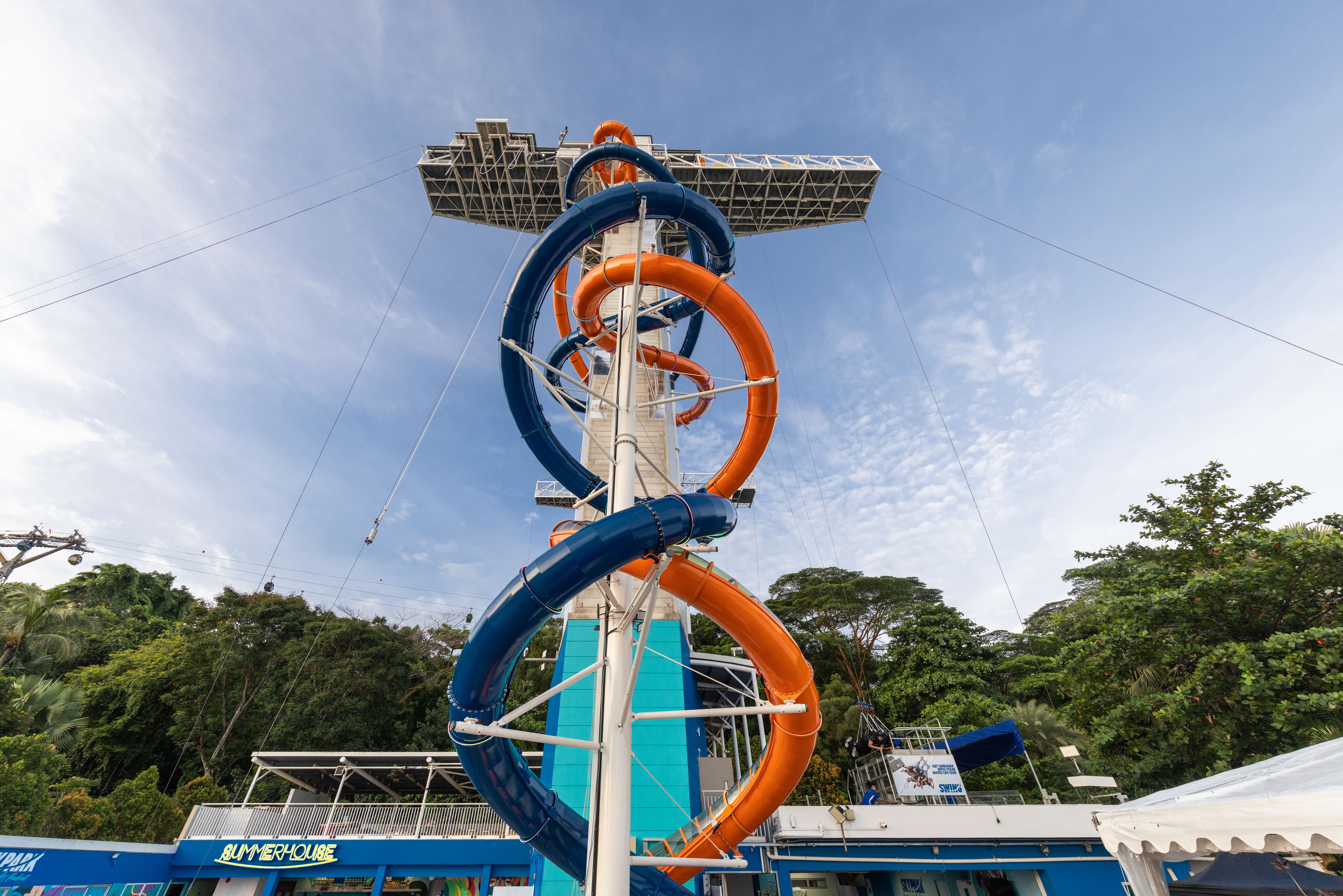 The new Skyslides by Klook at Skypark Sentosa